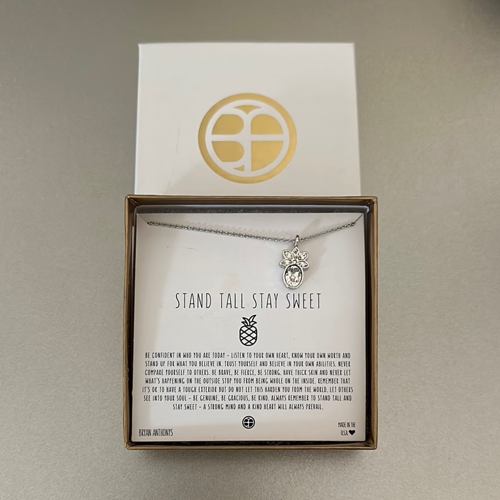 Bryan Anthony’s Stand Tall Stay Sweet Silver Necklace